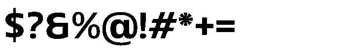 Blumir Semi Bold Font OTHER CHARS