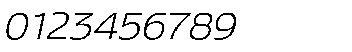 Blumir Thin Oblique Font OTHER CHARS
