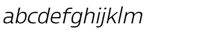 Blumir Thin Oblique FONT