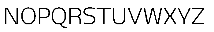Blumir Thin Font UPPERCASE