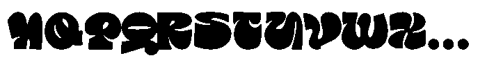 Blump  Regular Font UPPERCASE