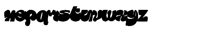 Blump  Script Font LOWERCASE