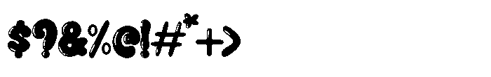 Blunt Bubble Font OTHER CHARS