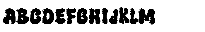 Blunt Bubble Font UPPERCASE