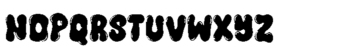 Blunt Bubble Font UPPERCASE