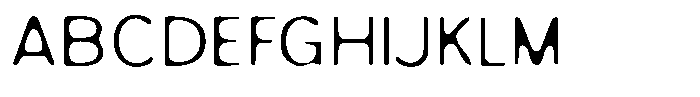 Blurk Blur A Font UPPERCASE