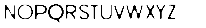 Blurk Blur A Font UPPERCASE