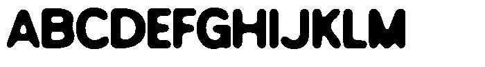Blurk Blur B Font UPPERCASE