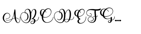 Blush Charm Font UPPERCASE