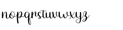 Blush Charm Font LOWERCASE