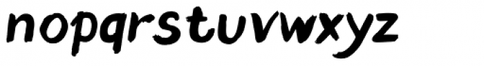 Blushes Bold Italic Font LOWERCASE