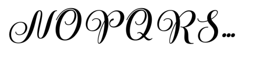 Blustani Italic Font UPPERCASE