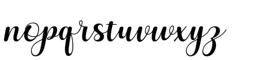 Blustani Italic Font LOWERCASE