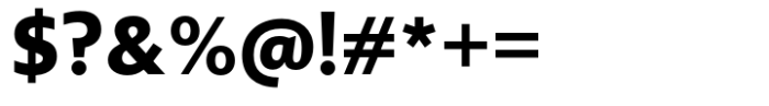 Bluteau Arabic Sans Extra Bold Font OTHER CHARS