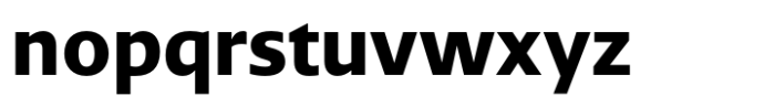 Bluteau Arabic Sans Extra Bold Font LOWERCASE