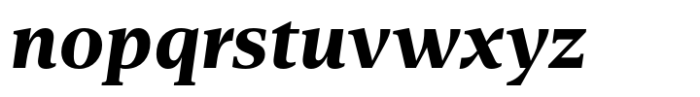 Bluteau Extra Bold Italic Font LOWERCASE
