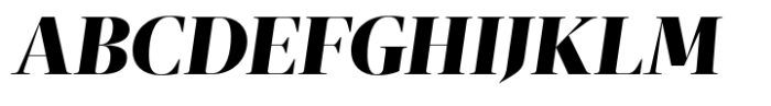 Bluteau Fine Heavy Italic Font UPPERCASE