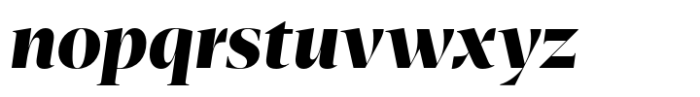 Bluteau Fine Heavy Italic Font LOWERCASE