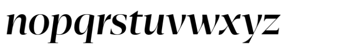 Bluteau Fine Medium Italic Font LOWERCASE