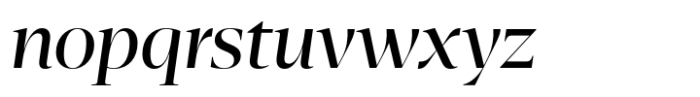 Bluteau Fine Regular Italic Font LOWERCASE