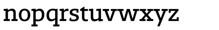 Bluteau Slab Regular Font LOWERCASE