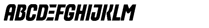 Bluter Italic Font UPPERCASE