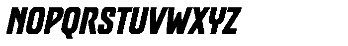 Bluter Italic Font UPPERCASE