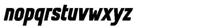 Bluter Italic Font LOWERCASE