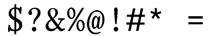 BL Office Times M Font OTHER CHARS