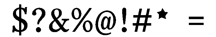 BL Office Times SM Font OTHER CHARS