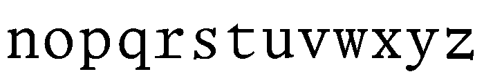 BL Office Times TRIAL D97c1496 Font LOWERCASE