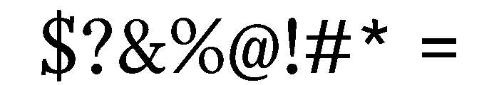 BL Office Times Font OTHER CHARS