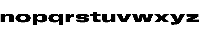 BLHelium BoldWide Instance Font LOWERCASE