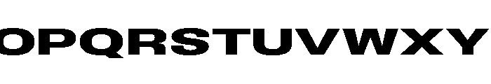 BLHelium BoldWide Font UPPERCASE