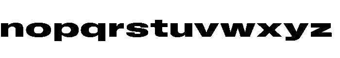 BLHelium BoldWide Font LOWERCASE