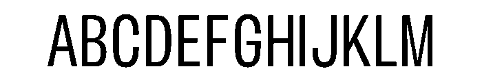 BLHelium BookCondenced Instance Font UPPERCASE