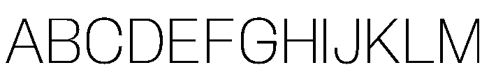 BLHelium ExtraLight Instance Font UPPERCASE