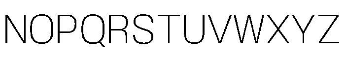 BLHelium ExtraLight Instance Font UPPERCASE