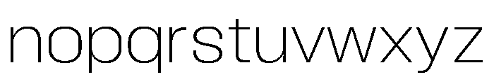 BLHelium ExtraLight Instance Font LOWERCASE