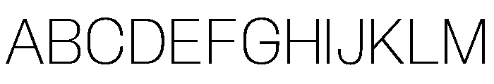 BLHelium ExtraLight Font UPPERCASE