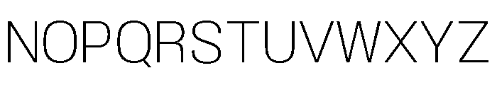 BLHelium ExtraLight Font UPPERCASE