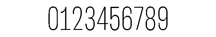 BLHelium ExtraLightCondenced Font OTHER CHARS