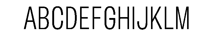 BLHelium LightCondenced Instance Font UPPERCASE