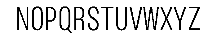 BLHelium LightCondenced Instance Font UPPERCASE