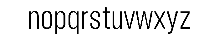 BLHelium LightCondenced Instance Font LOWERCASE