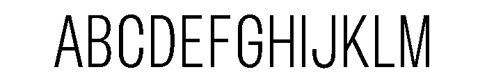 BLHelium LightCondenced Font UPPERCASE