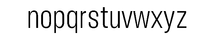BLHelium LightCondenced Font LOWERCASE