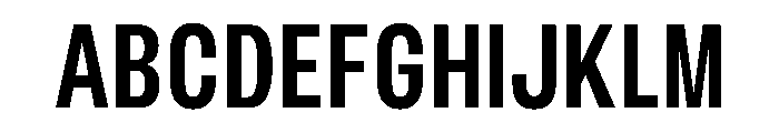 BLHelium MediumCondenced Instance Font UPPERCASE