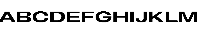 BLHelium MediumWide Instance Font UPPERCASE