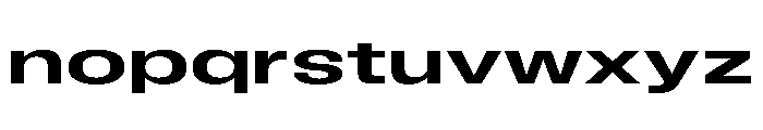 BLHelium MediumWide Instance Font LOWERCASE